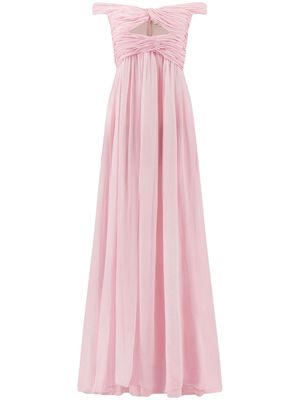 Giambattista Valli off-shoulder silk gown - Pink