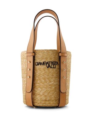 Giambattista Valli Panier logo-embroidered beach bag - M096