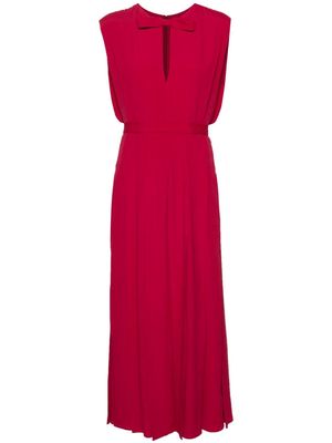 Giambattista Valli pleated crepe gown - Red