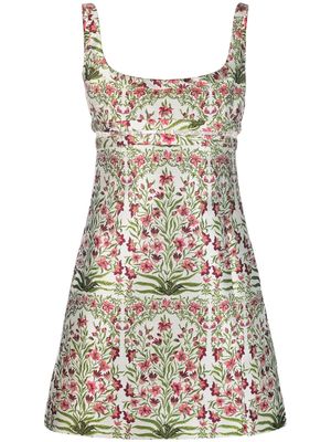 Giambattista Valli Plein Air jacquard minidress - Neutrals
