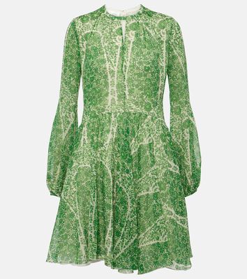 Giambattista Valli Printed silk georgette minidress
