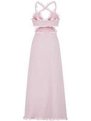 Giambattista Valli ruffle-trim bow-detail dress - Pink