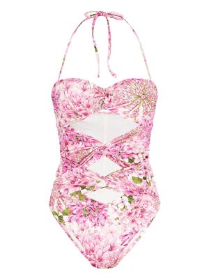 Giambattista Valli Saint-Rémy cut-out swimsuit - Pink