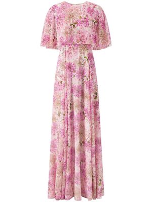 Giambattista Valli Saint-Rémy silk cape dress - Pink