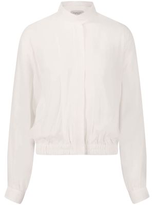 Giambattista Valli semi-sheer cotton-blend jacket - White
