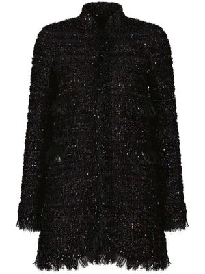 Giambattista Valli sequin-detail tweed minidress - Black