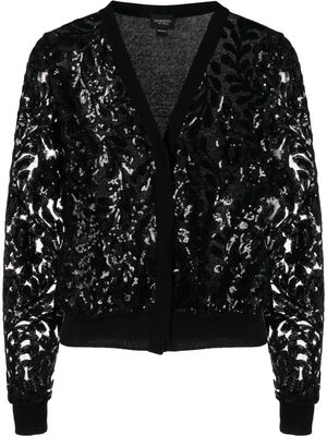 Giambattista Valli sequin-embellished cardigan - Black