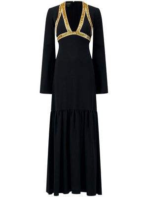Giambattista Valli sequin-embellished crepe gown - Black