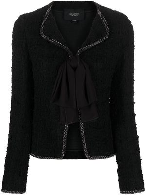 Giambattista Valli tweed braided-trim jacket - Black