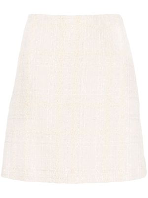 Giambattista Valli tweed mini skirt - Neutrals
