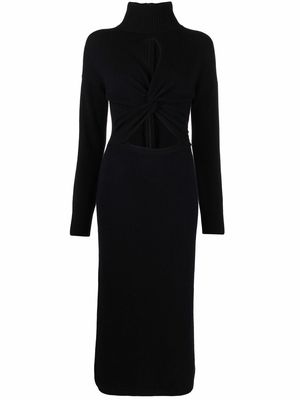 Giambattista Valli twist-detail cut-out dress - Black
