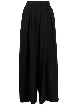 Giambattista Valli wide-leg wool trousers - Black