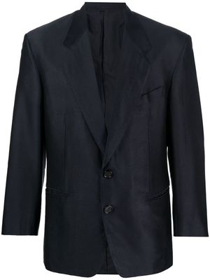 Gianfranco Ferré Pre-Owned 1980s notch lapels blazer - Blue