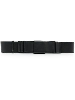 Gianfranco Ferré Pre-Owned 1990s bow-detail leather belt - Black
