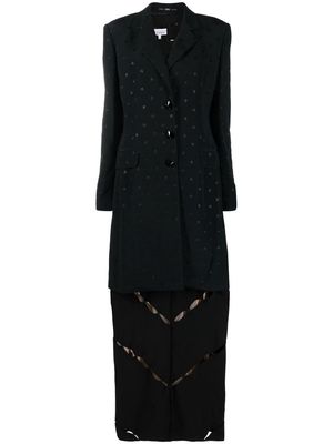 Gianfranco Ferré Pre-Owned 1990s embroidered dress-jacket set - Black