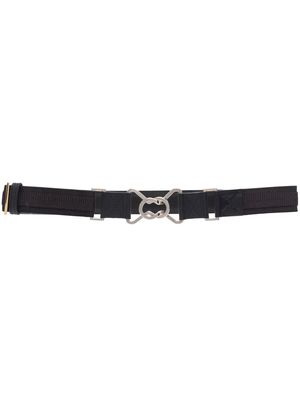 Gianfranco Ferré Pre-Owned 1990s interlocking-buckle belt - Black