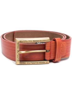Gianfranco Ferré Pre-Owned 1990s leather belt - ORANGE