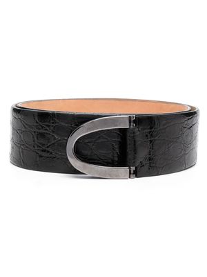 Gianfranco Ferré Pre-Owned 1990s pebbled leather belt - Black