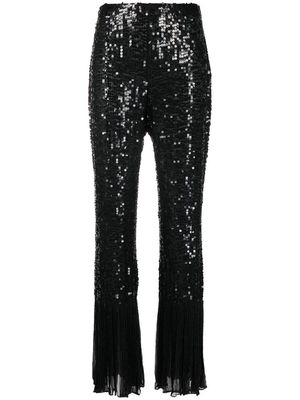 Gianfranco Ferré Pre-Owned 1990s sequin-embellished trousers - Black