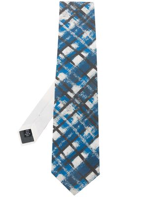 Gianfranco Ferré Pre-Owned 1990s striped print neck tie - Blue