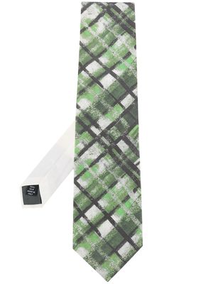 Gianfranco Ferré Pre-Owned 1990s striped silk tie - Green