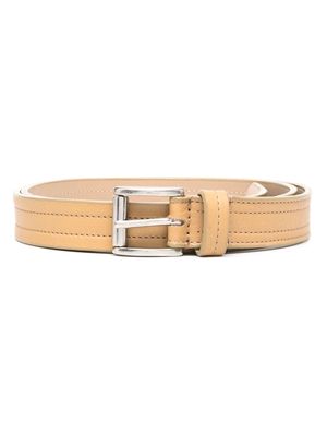 Gianfranco Ferré Pre-Owned 2000s stitched buckled belt - Neutrals