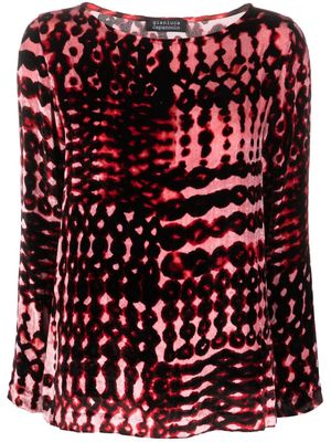 Gianluca Capannolo abstract-print blouse - Pink