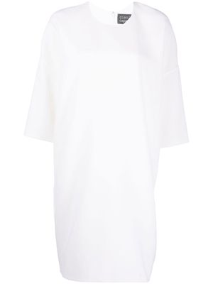 Gianluca Capannolo Anne three-quarter sleeve wool dress - White