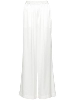 Gianluca Capannolo Antonella satin palazzo pants - White