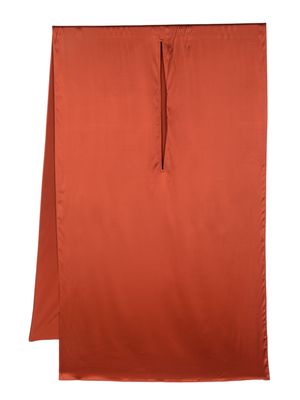 Gianluca Capannolo cut-out detail silk-blend scarf - Orange