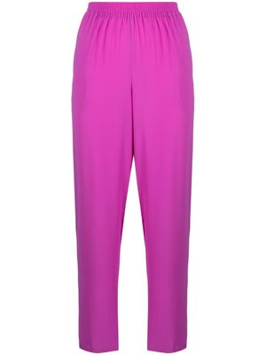 Gianluca Capannolo elasticated-waistband tapered trousers - Purple