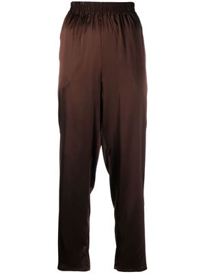 Gianluca Capannolo high-rise straight-leg trousers - Brown