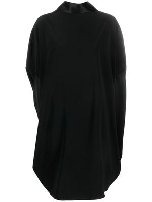 Gianluca Capannolo Iris high-neck draped dress - Black