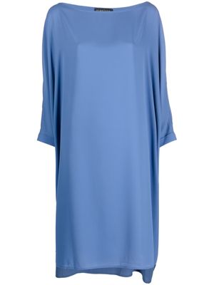 Gianluca Capannolo long-sleeve shift midi dress - Blue