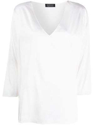 Gianluca Capannolo V-neck silk blouse - White