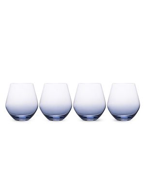 Gianna Ombré Four-Piece Stemless Wine Glass Set