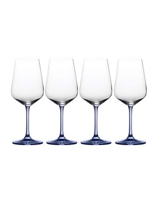 Gianna Ombre White Wine Glasses, Set of 4