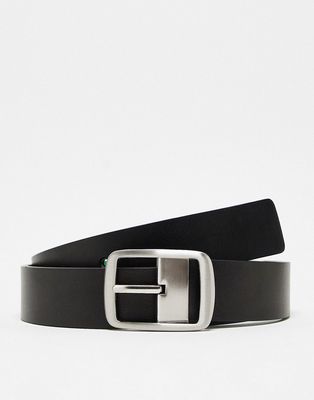 Gianni Feraud reversible leather belt in emerald green and black-Multi
