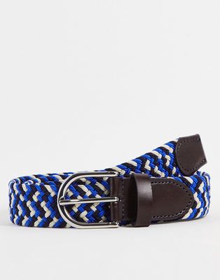 Gianni Feraud woven belt in blue