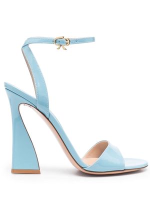 Gianvito Rossi ankle-strap patent leather sandals - Blue
