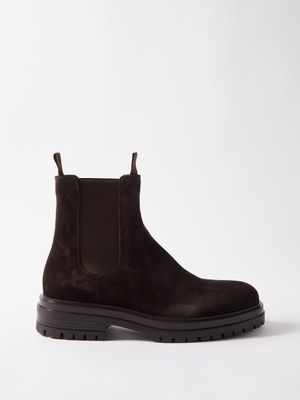 Gianvito Rossi - Chester Leather Chelsea Boots - Mens - Brown