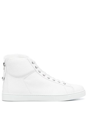 Gianvito Rossi hi-top leather sneakers - White