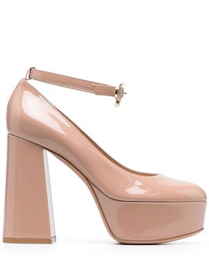 Gianvito Rossi high-shine finish 120mm pumps - Pink