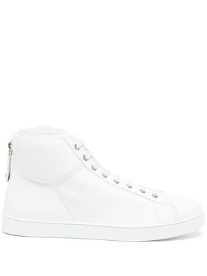 Gianvito Rossi Peter leather high-top sneakers - White