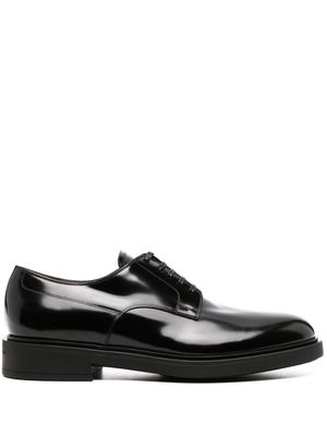 Gianvito Rossi polished-finish oxford shoes - Black