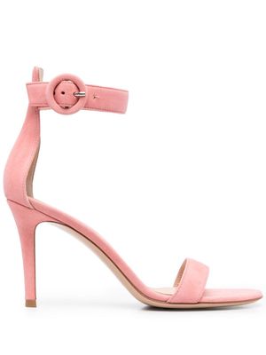 Gianvito Rossi Portofino 85mm suede sandals - Pink