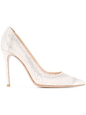 Gianvito Rossi Rania embellished pumps - White