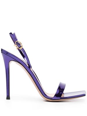 Gianvito Rossi Ribbon 105mm stiletto sandal - Blue