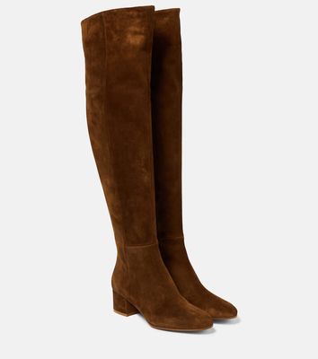 Gianvito Rossi Rolling suede over-the-knee boots