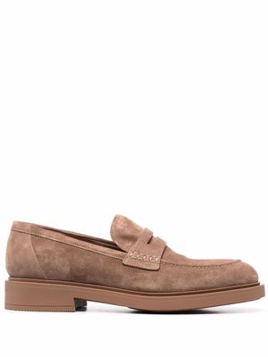 Gianvito Rossi round-toe loafers - Brown